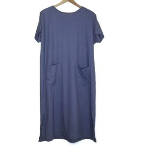 Artisan Linen Periwinkle Blue Cottagecore Dress S/M